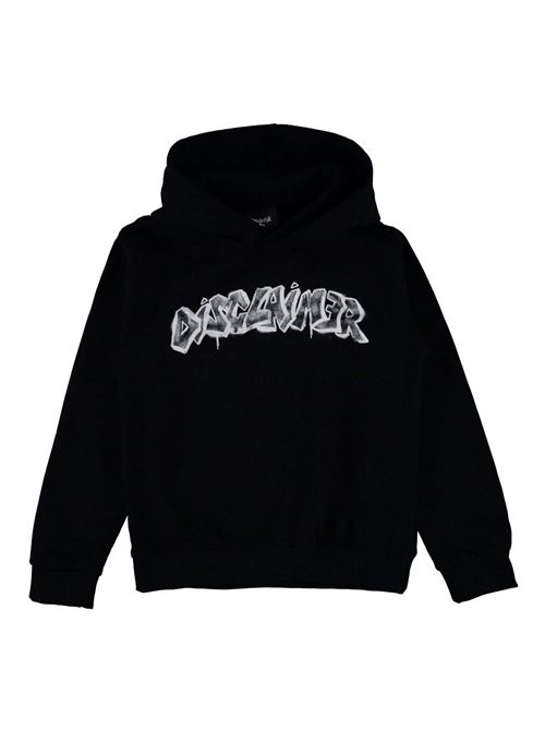 MAGLIA CAPPUCCIO DISCLAIMER | 25EDK58402/NERO BIANCO